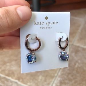 Never Worn Kate Spade Pavé Huggie Hoop Earrings